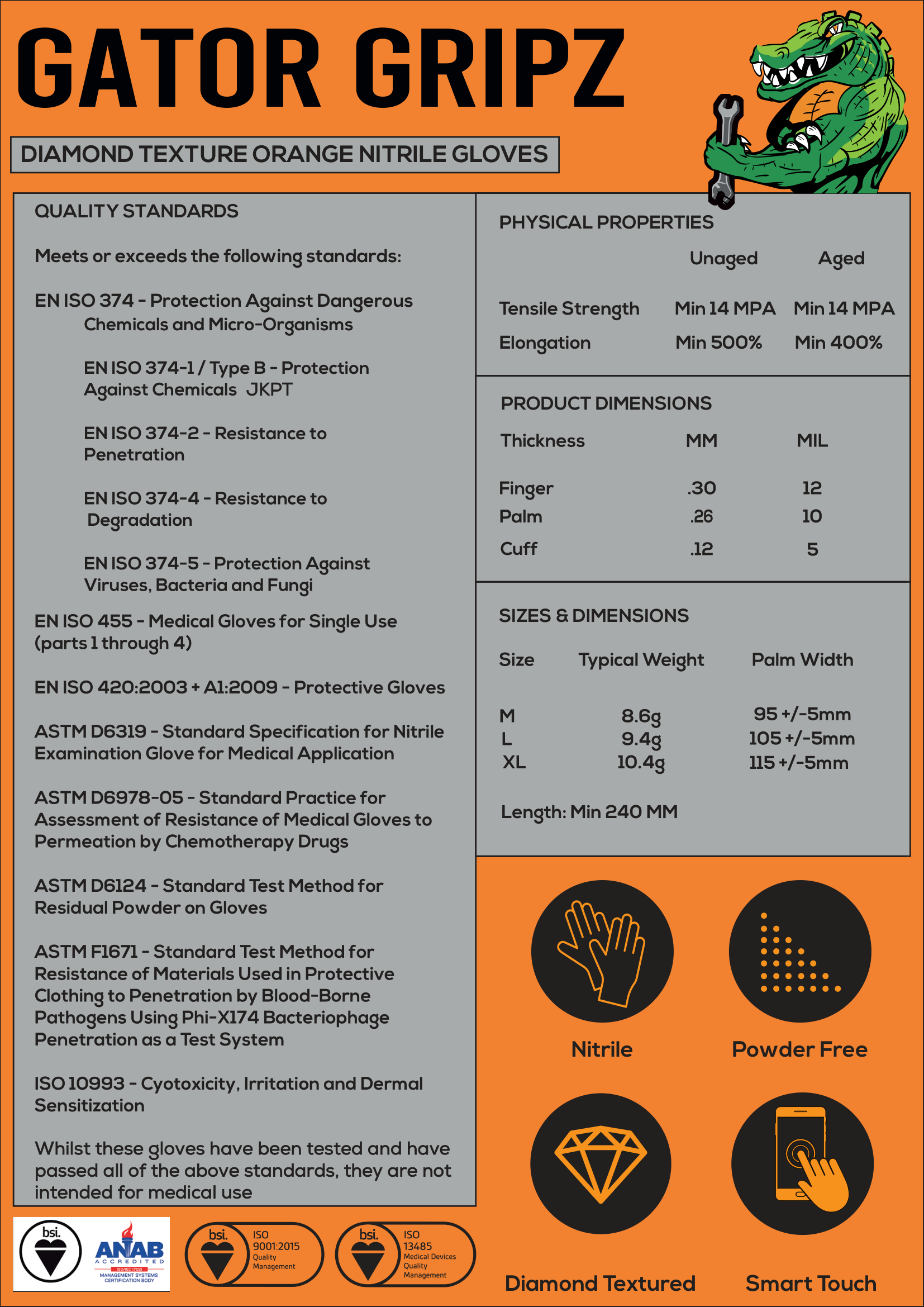 Gator Grips Gloves Best Mechanics Gloves Tough Glove