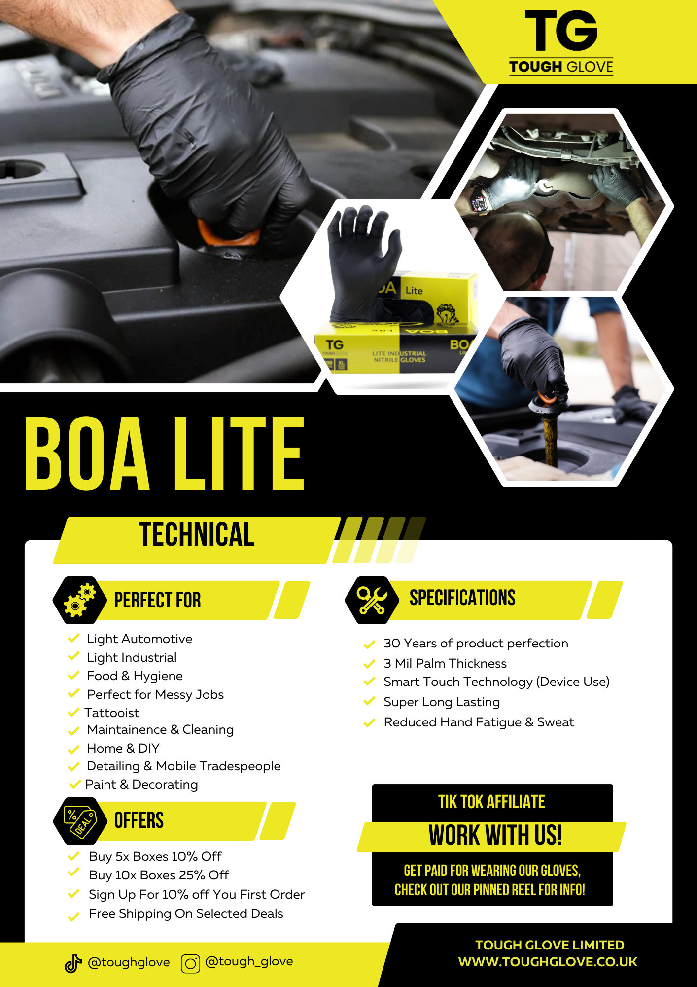 BOA LITE - by Tough Glove